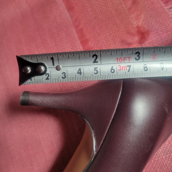 Coach Dark Brown & Silver Buckle Heels - Picture 5 of 6